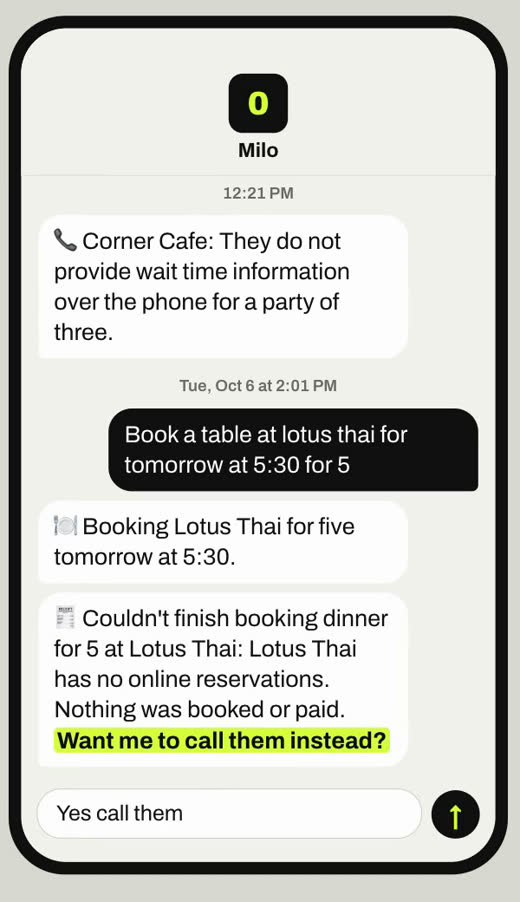A booking that could not finish: nothing was booked or paid. Want me to call them instead?